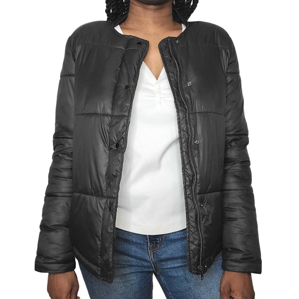 Silence + Noise Black Puffer Jacket